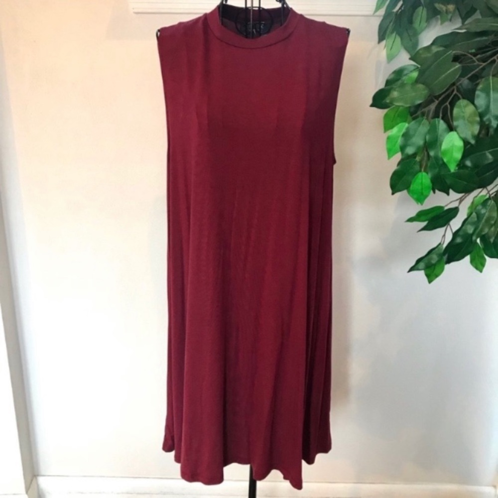 Renee C. Bamboo Fiber Sleeveless Crew Neck Dress - Picture 4 of 8